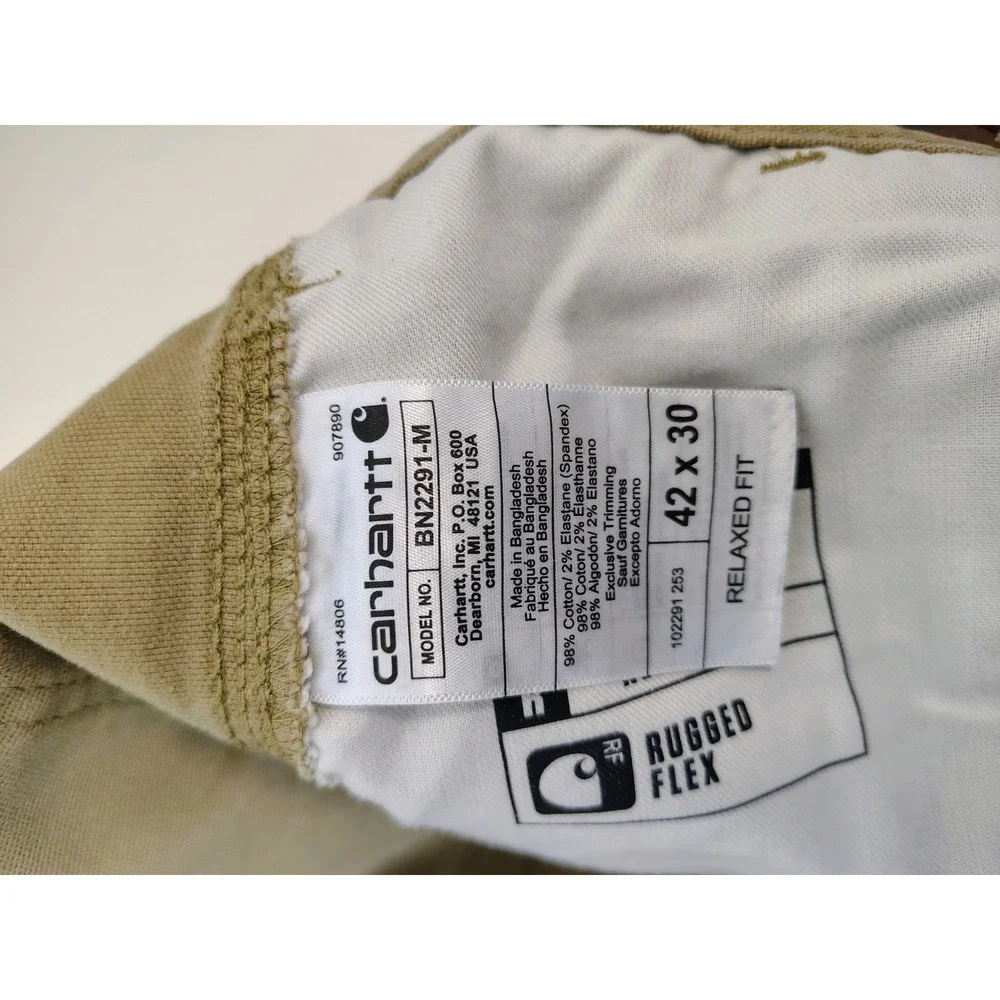 Lot Of 2 Carhartt Jeans Relax Fit Rugged Flex 42x30